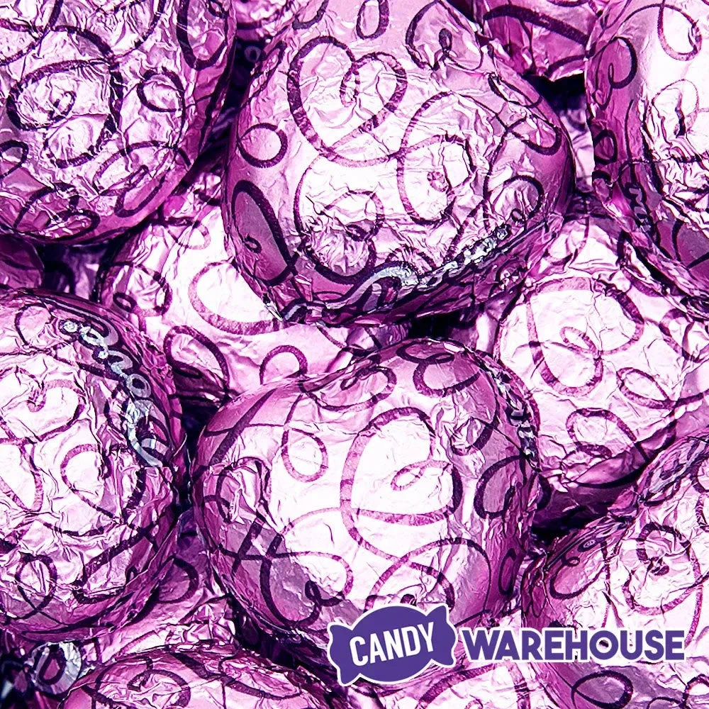 Pink Foiled Dove Milk Chocolate Hearts: 35-Piece Bag - Image 4