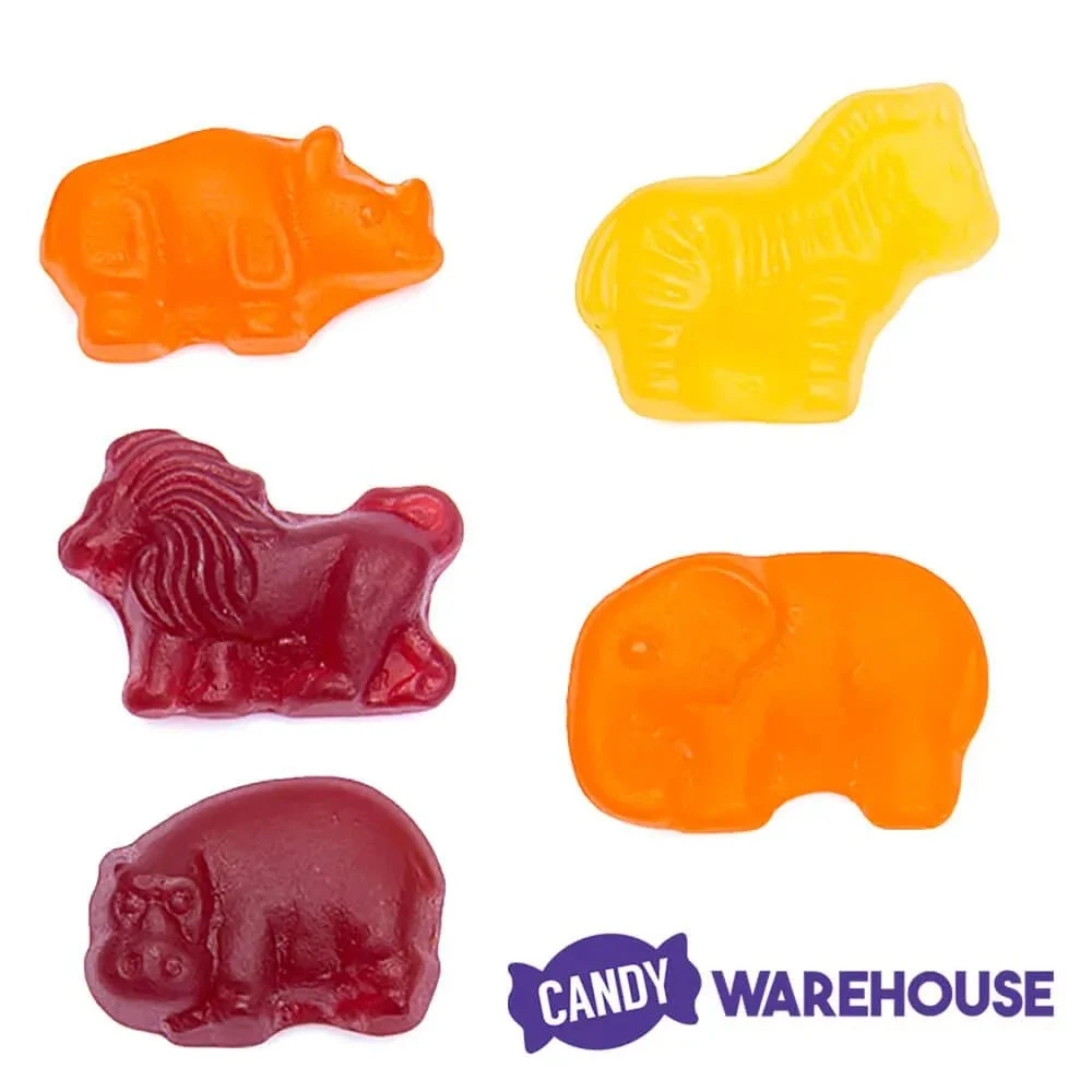 All Natural Zoo Animals Gummy Candy: 2LB Bag - Image 2