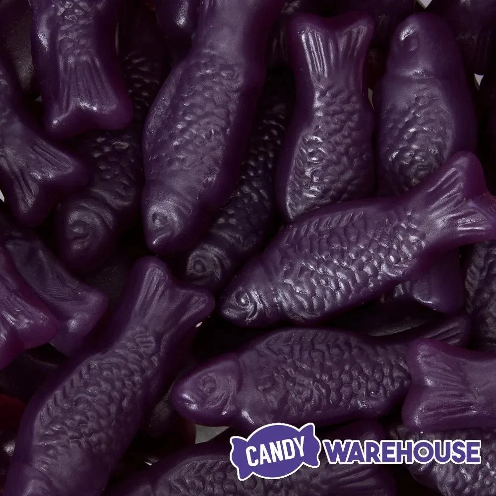 American Fish Chewy Candy - Purple: 5LB Bag - Image 2