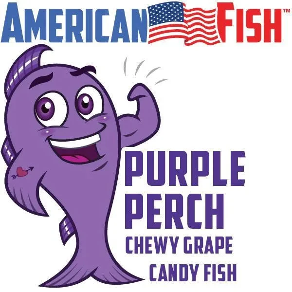 American Fish Chewy Candy - Purple: 5LB Bag - Image 4