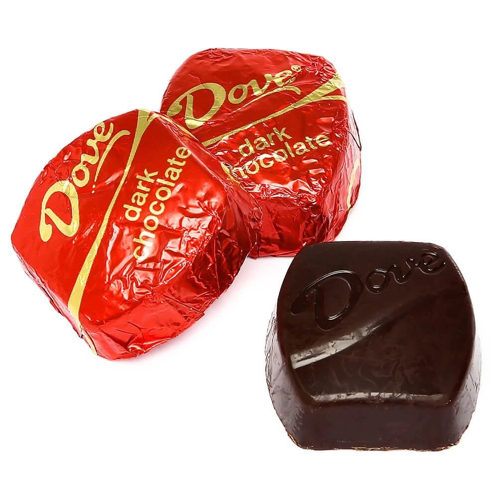 Dove Dark Chocolate Squares: 28-Piece Bag