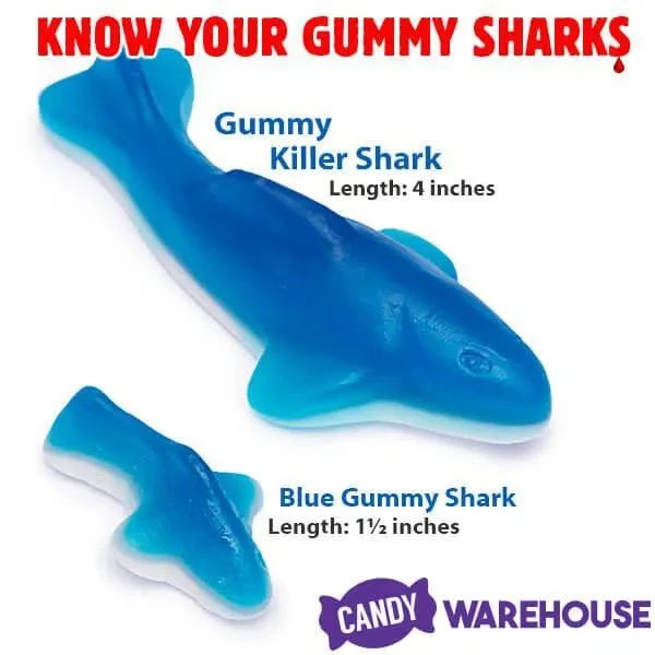 Gummy Sharks Candy: 5LB Bag - Image 3