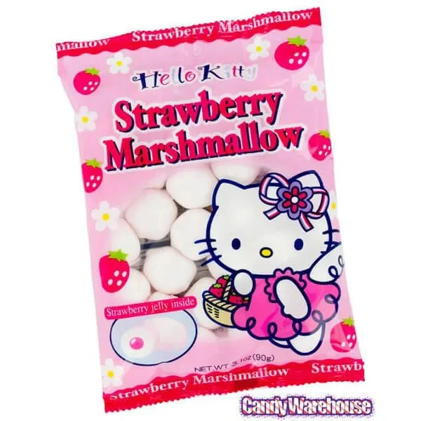 Hello Kitty Strawberry Marshmallow Candy: 25-Piece Bag - Image 3