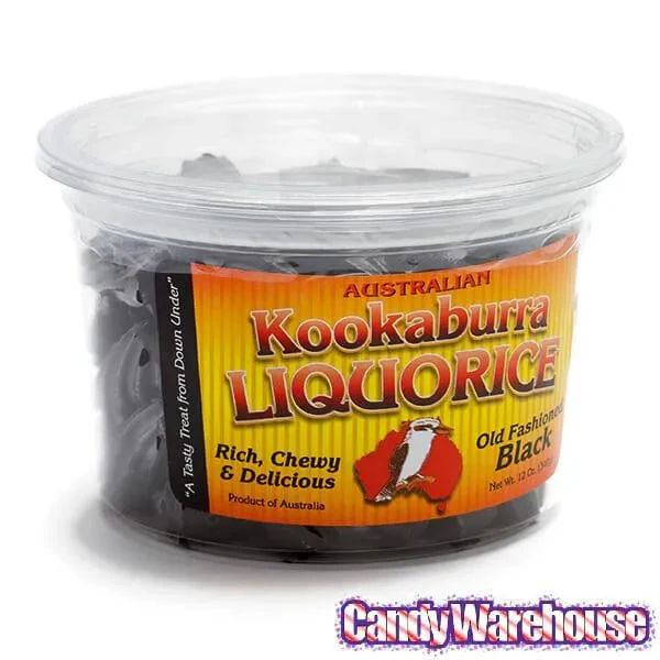 Kookaburra Cut Licorice - Black: 12-Ounce Tub - Image 2