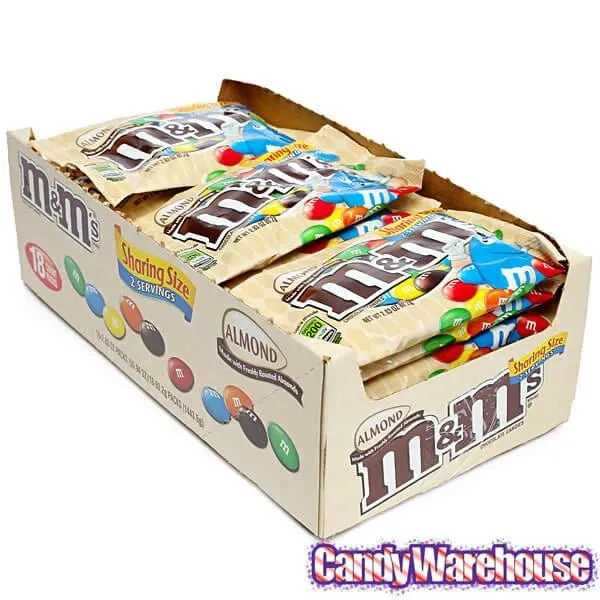 M&M's Candy King Size Packs - Almond: 18-Piece Box - Image 4