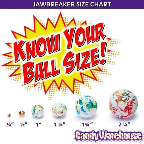 Micro Psychedelic White 1/4-Inch Jawbreakers: 2LB Bag - Image 2