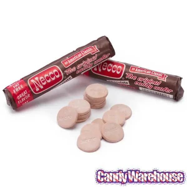 Necco Wafers Candy Rolls - Chocolate Flavor: 24-Piece Box - Image 2