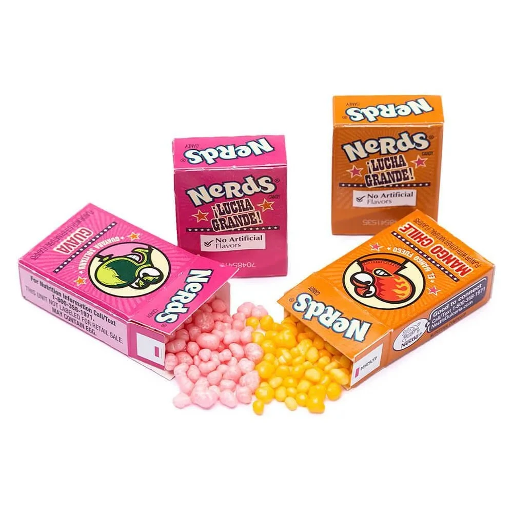 Nerds Lucha Grande Candy Snack Size Packs In 3-Ounce Bags - Guava And Mango Chile: 24-Piece Box - Image 2