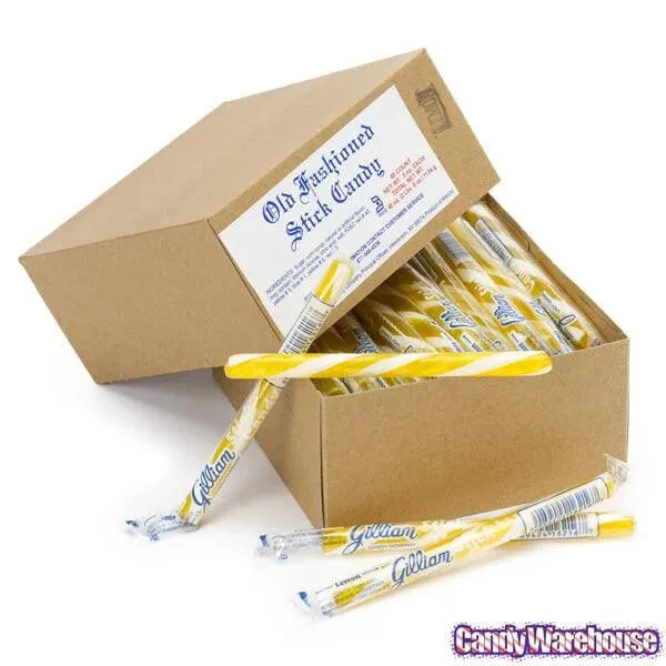 Old Fashioned Hard Candy Sticks - Lemon: 80-Piece Box - Image 5