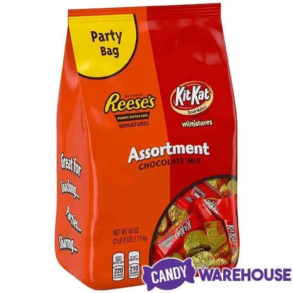 Reese's Peanut Butter Cups And Kit Kat Miniatures Bulk Candy: 2LB Bag - Image 3