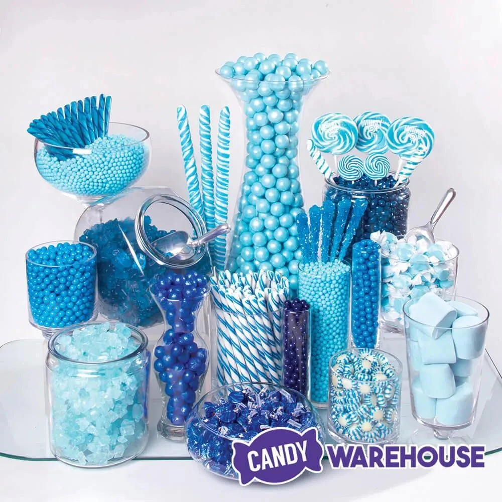 Shimmer Pearl Powder Blue 1-Inch Gumballs: 2LB Bag - Image 4