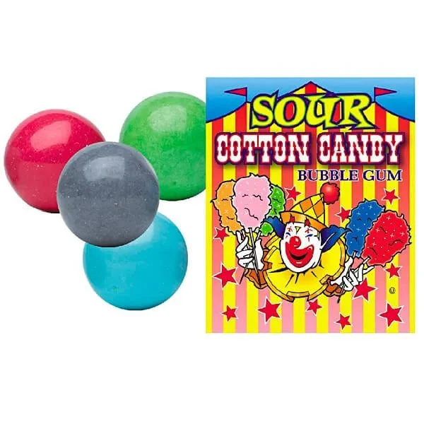 Sour Cotton Candy 1-Inch Gumballs: 850-Piece Case - Image 3