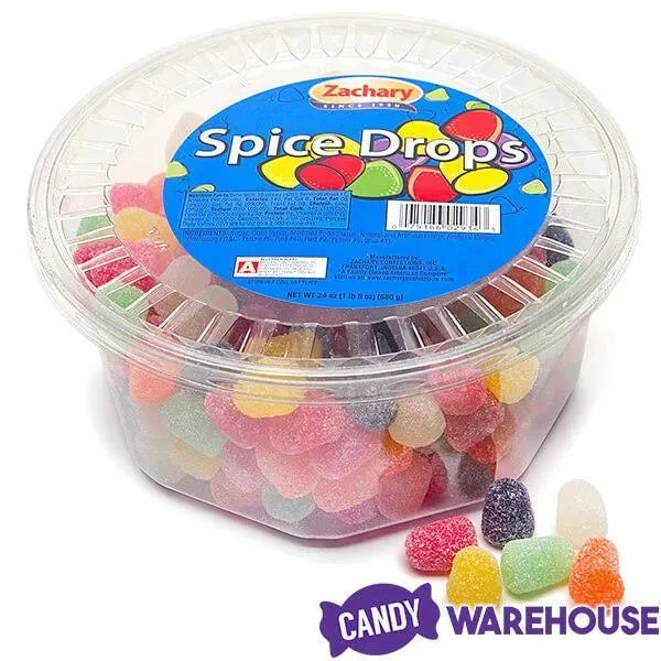 Spice Drops Mini Gumdrops Candy: 24-Ounce Tub - Image 4