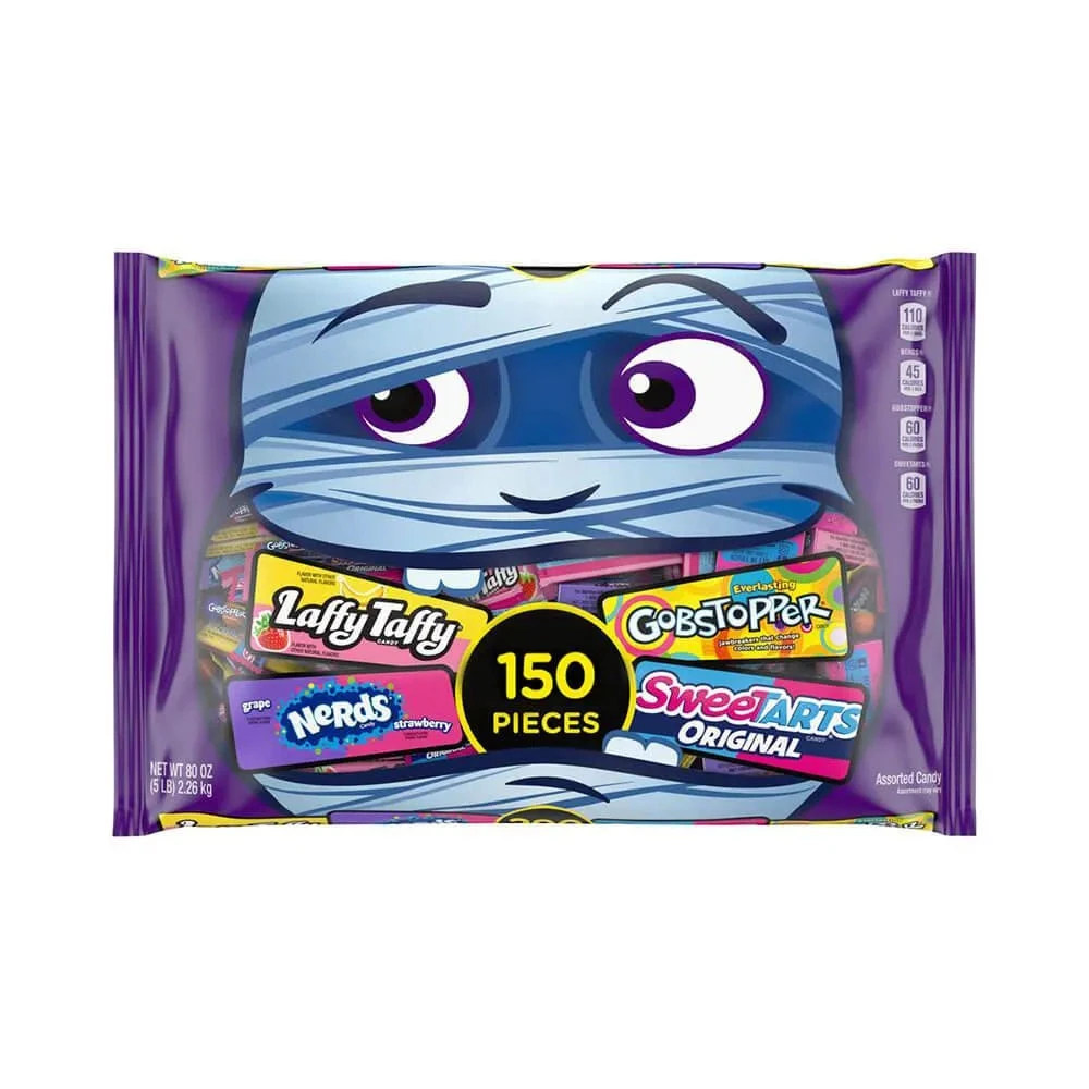 Nestlé® SweeTarts - Nerds - Laffy Taffy - Gobstopper Bulk Candy Assortment: 150-Piece Bag - Image 3