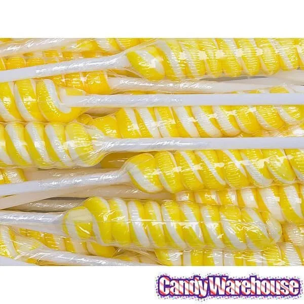 Tesla's Tiny Twist Pops - Lemon: 48-Piece Jar - Image 2