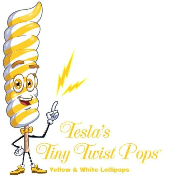 Tesla's Tiny Twist Pops - Lemon: 48-Piece Jar - Image 5