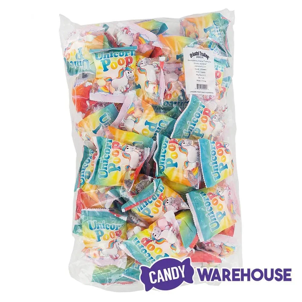 Unicorn Poop Candy Marshmallow Packs: 55-Piece Bag - Image 4