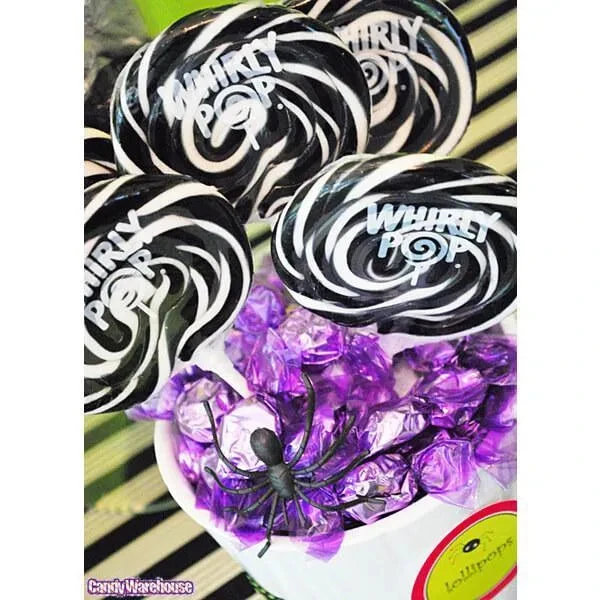 Whirly Pop 1.5-Ounce Swirl Suckers - Black: 24-Piece Display - Image 3